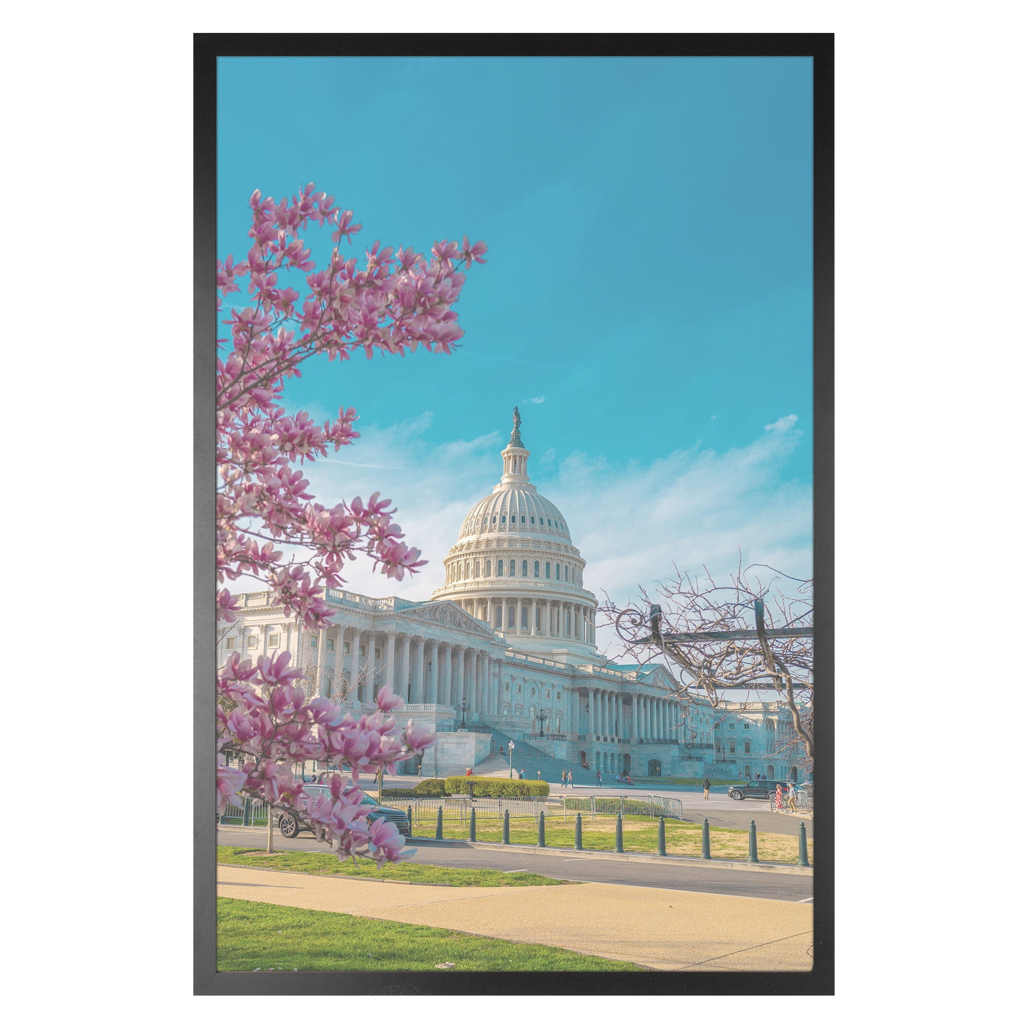 Unique Bargains Wall Picture Frame for Photo and Poster Art Photo Frame Black 4x6