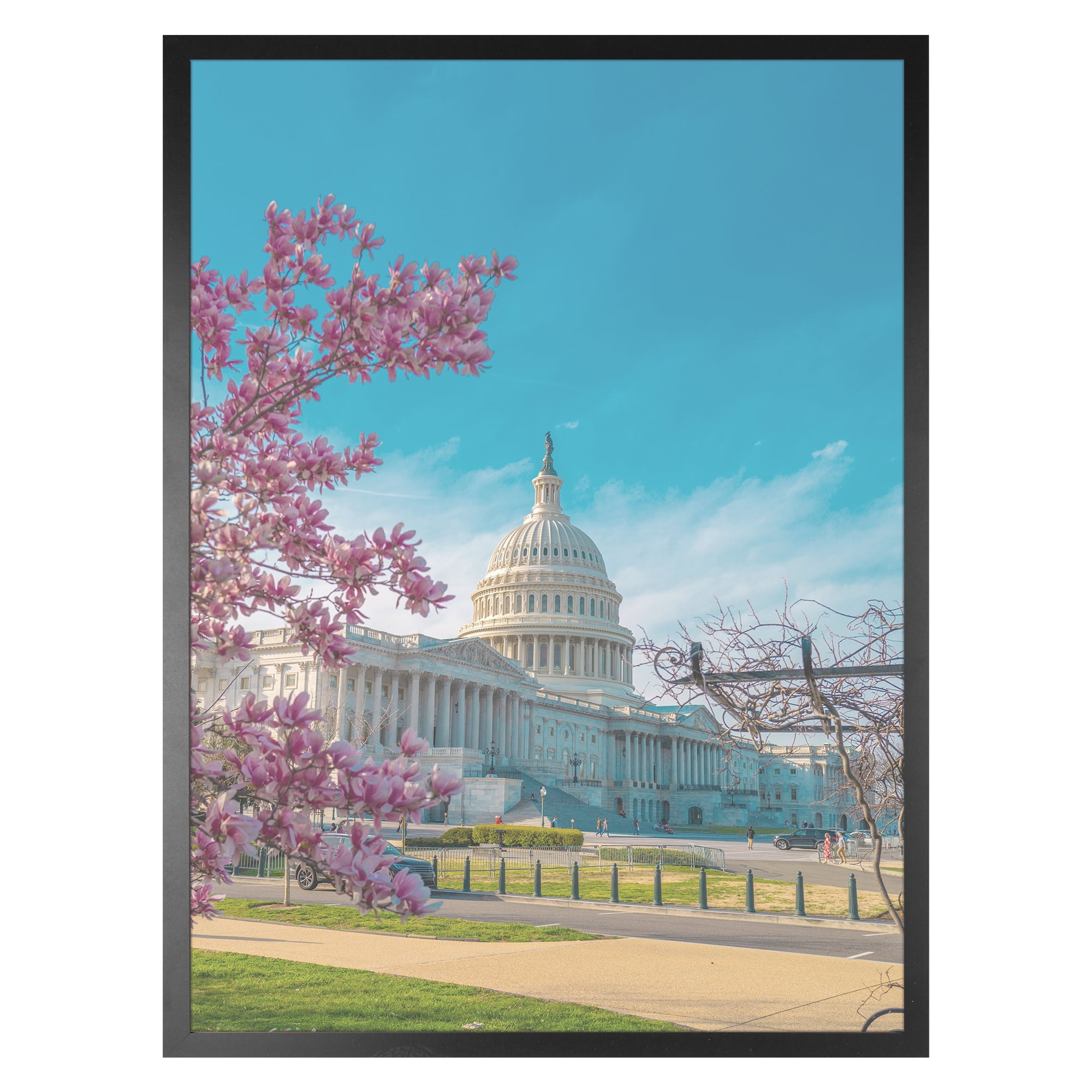 Unique Bargains Wall Picture Frame for Photo and Poster Art Photo Frame Black 6x8