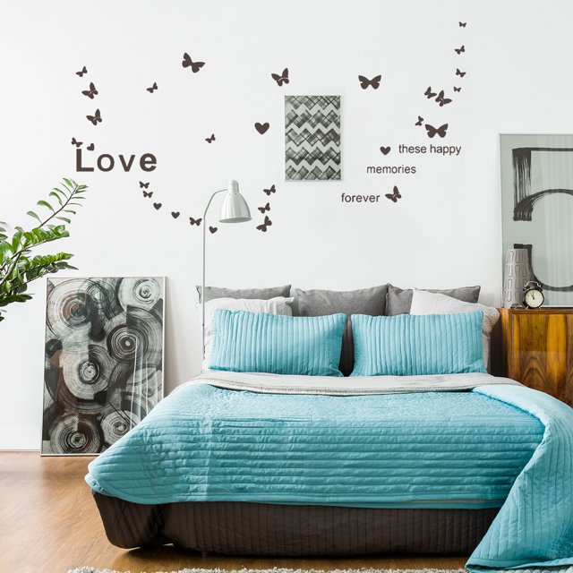 Unique Bargains Wall Sticker PVC Butterfly Pattern Removable Art Decals