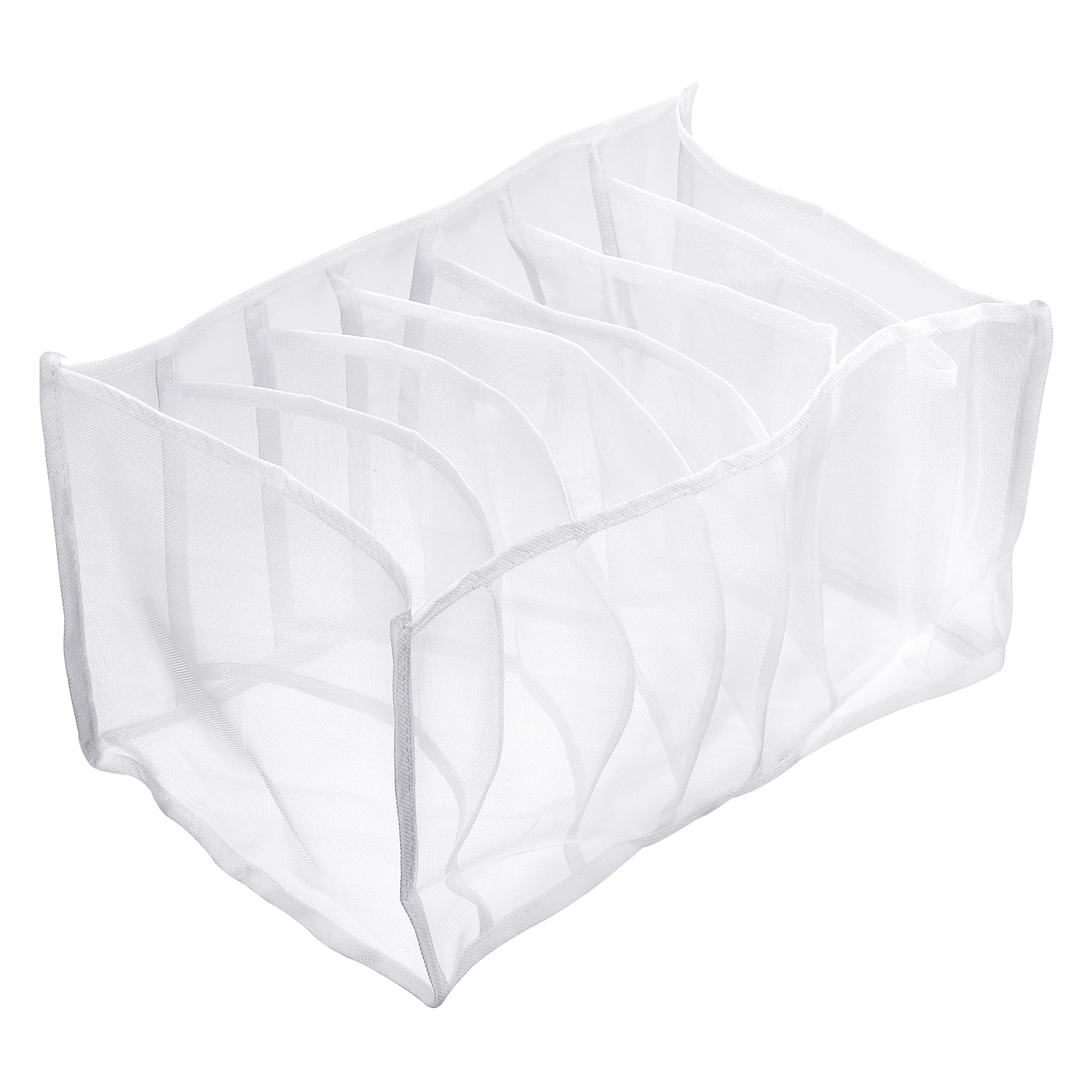 Unique Bargains Wardrobe Clothes Organizer for Jeans Washable Drawer Organizers White