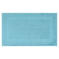 thumbnail image 1 of Unique Bargains Washable Cotton Bath Rugs Quick Dry Floor Carpet Shower Mat Blue, 1 of 7