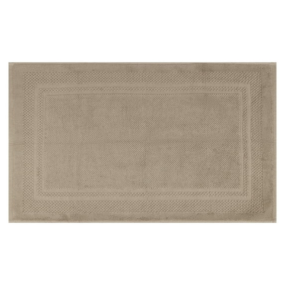 Unique Bargains Washable Cotton Bath Rugs Quick Dry Floor Carpet Shower Mat Khaki