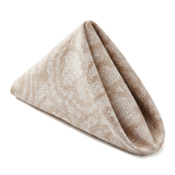 Unique Bargains Washable Reusable Cotton Cloth Napkins Khaki 17x17inch