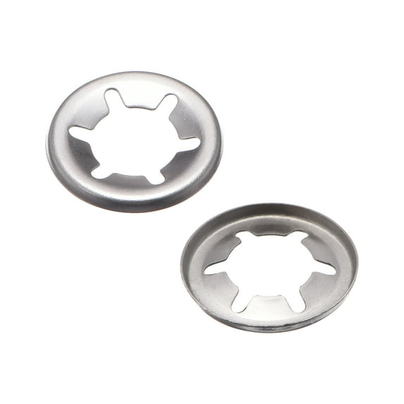 Unique Bargains Washers M10x19 Internal Tooth Clips Fasteners Kit 100Pcs