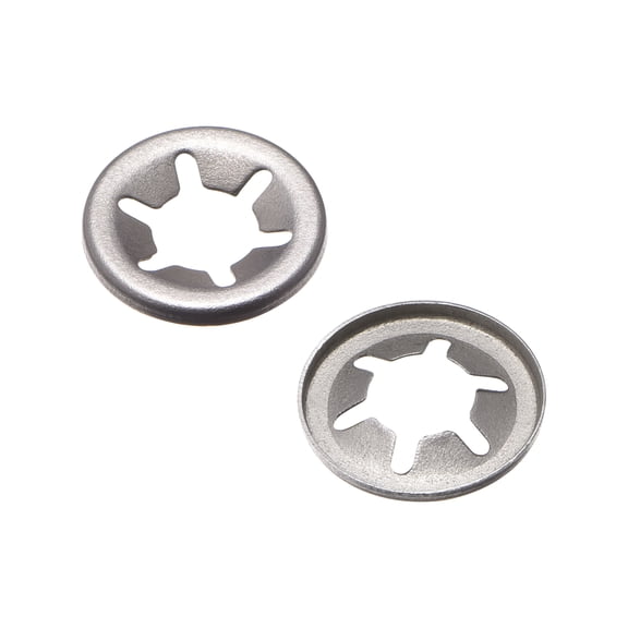Unique Bargains Washers M7x15 Internal Tooth Clips Fasteners Assortment Kit 100Pcs