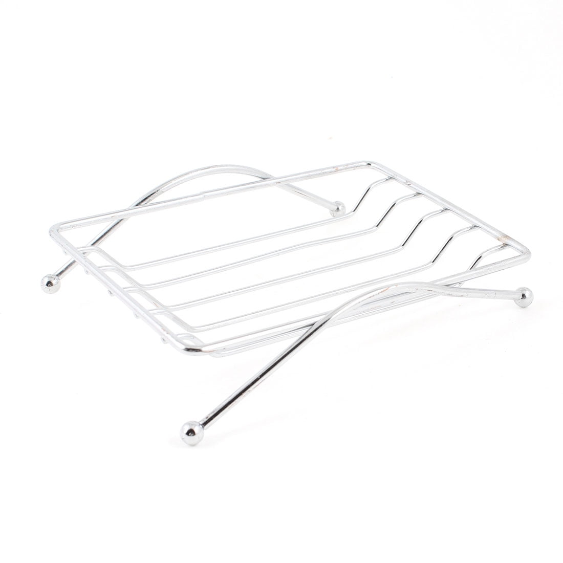 Unique Bargains Washroom Shower Soap Holder Stainless Steel Rack Tray