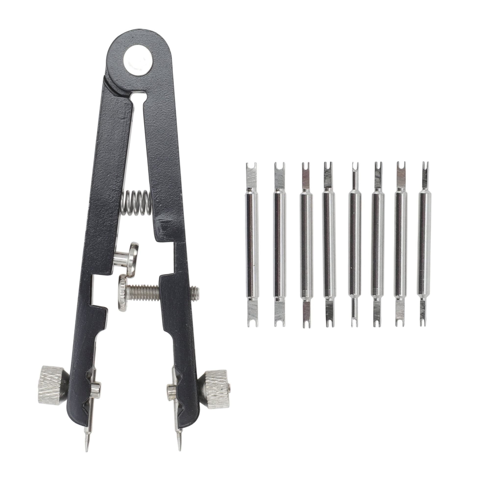 Unique Bargains Watch Band Remover Tool Spring Bar Plier With Pins Black