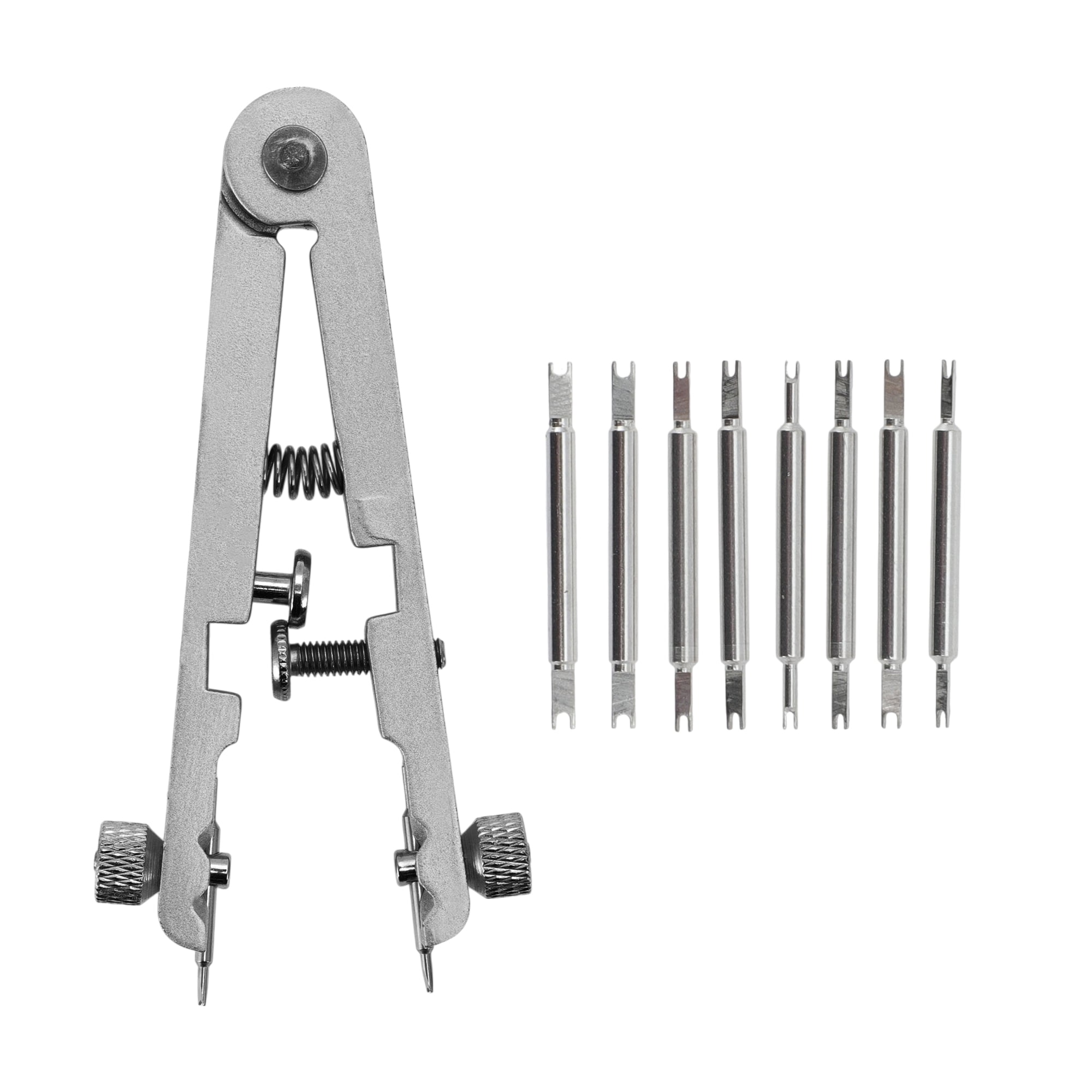 Unique Bargains Watch Band Remover Tool Spring Bar Plier With Pins Silver Tone
