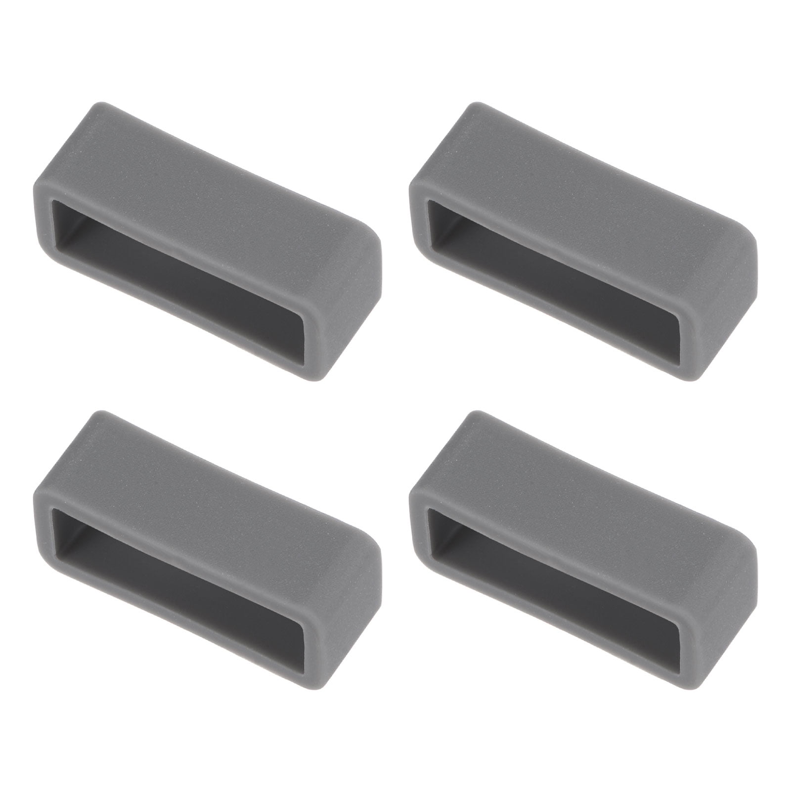 Unique Bargains Watch Band Strap Loops Silicone Tool for Watch Band Replacement Deep Gray