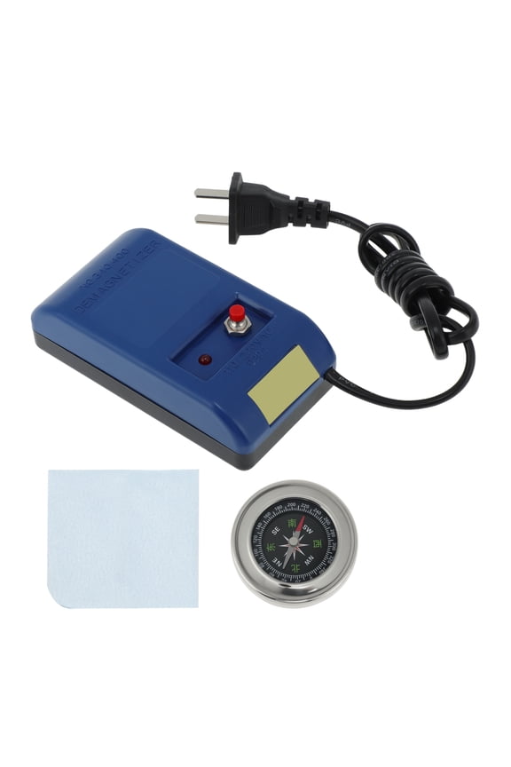 Watch Demagnetizer Tool Professional Demagnetizer for Mechanical Watches Repair Remove Magnetism for Watchmaker Kits & Home Use Degausser with Compass Watch Cleaning Cloth
