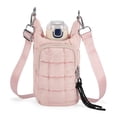 thumbnail image 1 of Unique Bargains Water Bottle Carrier Bag Convenient and Durable Crossbody Water Bottle Holder for Hiking Cycling  Pink, 1 of 7