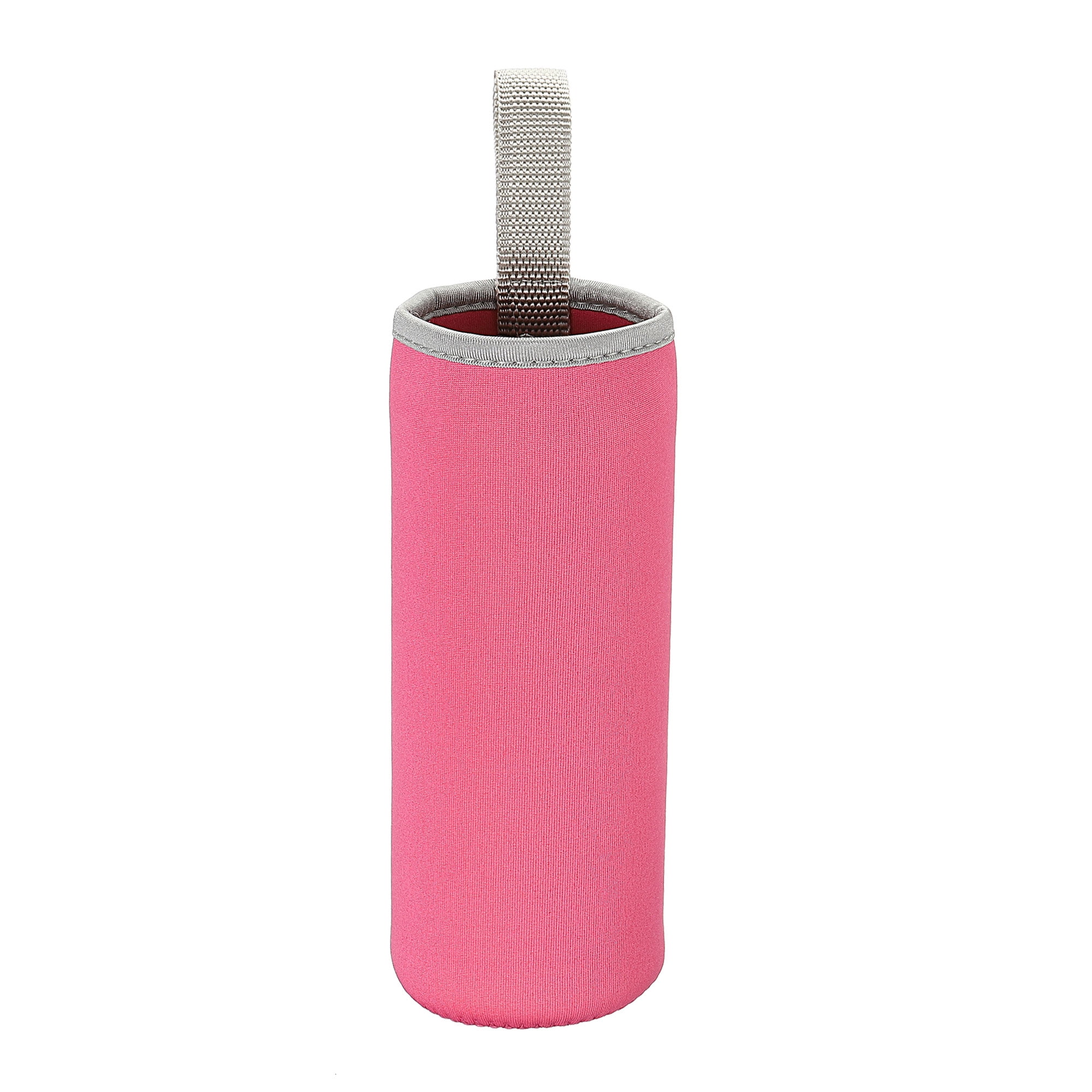 Unique Bargains Water Bottle Sleeve Neoprene Carrier Insulated Non Slip Cover Fuchsia