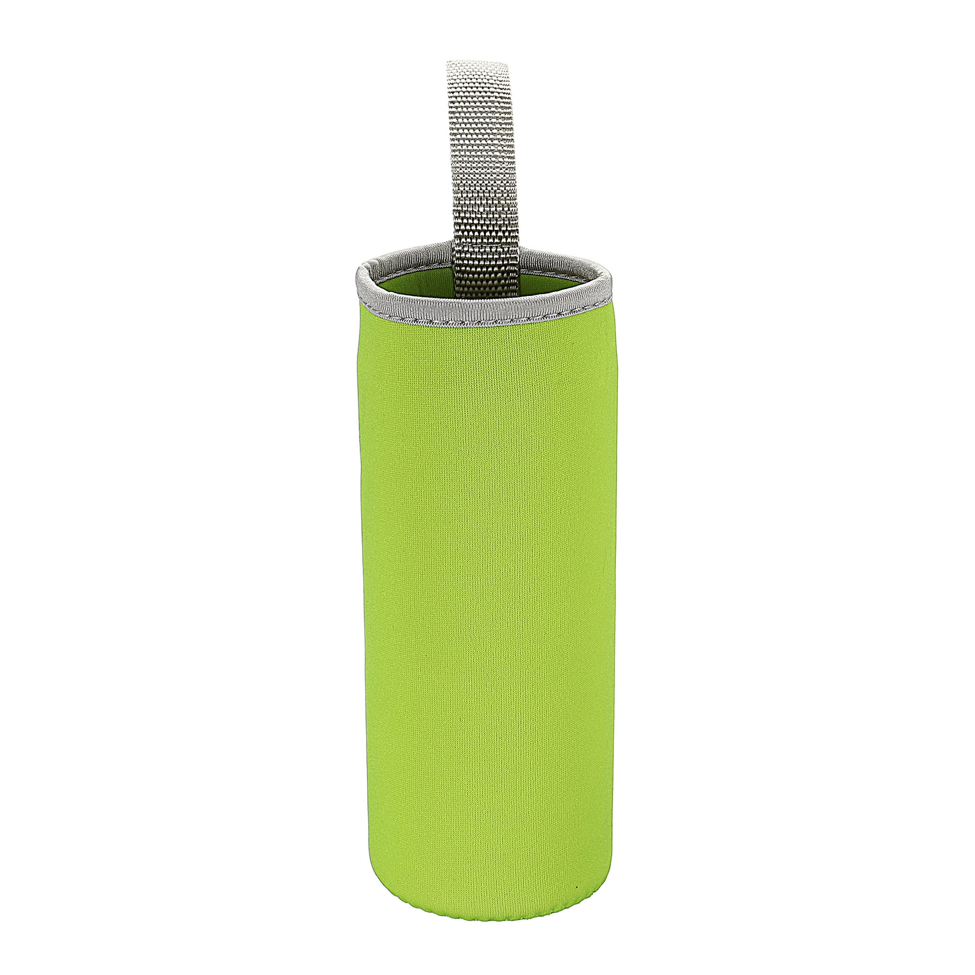 Unique Bargains Water Bottle Sleeve Neoprene Carrier Insulated Non Slip Cover Green
