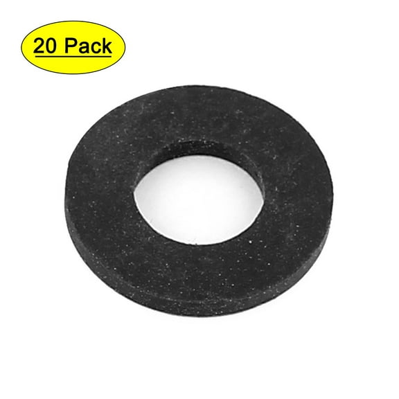 Unique Bargains Water Pipe Tube Hose Rubber Seal Ring Gasket Washer 19x9.5x2mm 20 Pcs Black