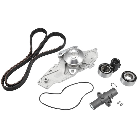 Unique Bargains Water Pump, with Idler Pulley Kit No.19200RDVJ01/14400RCAA01 for Acura Mdx 2003-2013 Silver Tone, 1 Set
