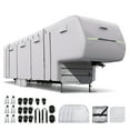 thumbnail image 1 of Unique Bargains Waterproof 5th Wheel RV Cover Fits 33'-37' Camper Silver Tone, 1 of 7