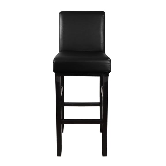 Unique Bargains Waterproof Bar Stool Covers for Short Back Chair Slipcovers Black 1 Pc