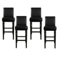 thumbnail image 1 of Unique Bargains Waterproof Bar Stool Covers for Short Back Chair Slipcovers Black 4 Pcs, 1 of 8