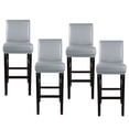 thumbnail image 1 of Unique Bargains Waterproof Bar Stool Covers for Short Back Chair Slipcovers Grey 4 Pcs, 1 of 8