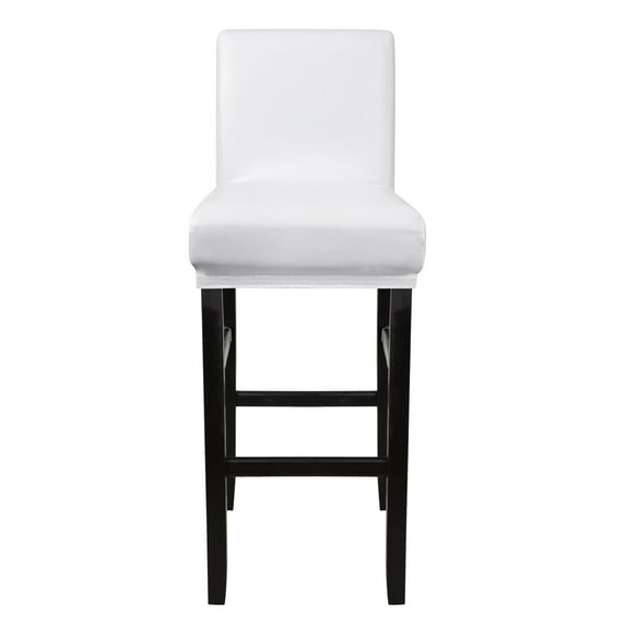 Unique Bargains Waterproof Bar Stool Covers for Short Back Chair White 1PCS
