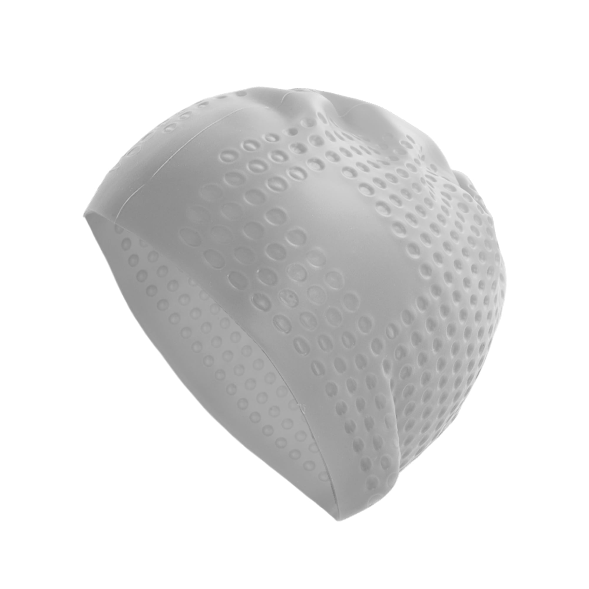 Unique Bargains Waterproof Bubbles Texture Swimming Cap Gray