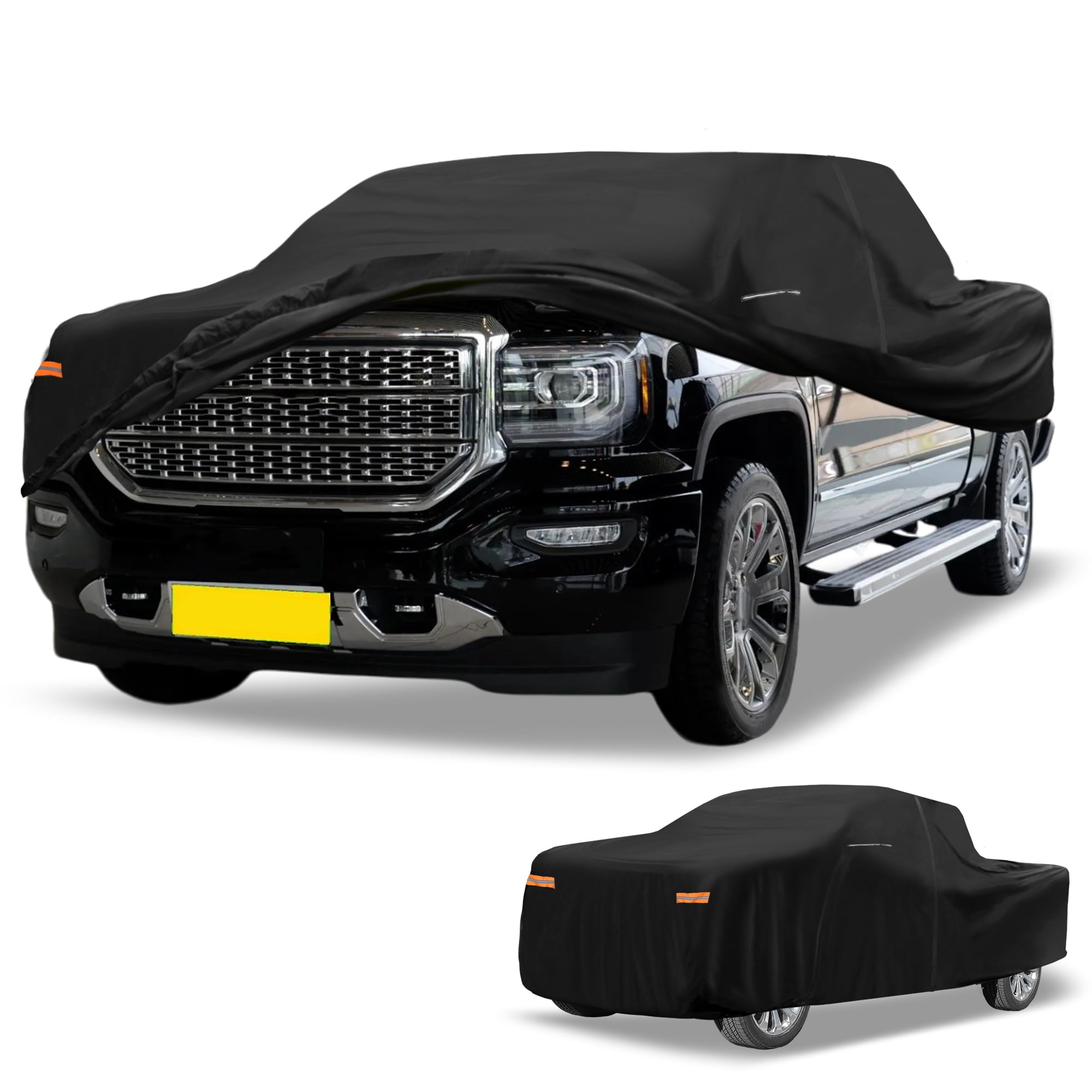 Unique Bargains Car Cover with Reflective Strips 236.22"x80.71"x66.93" for GMC Sierra