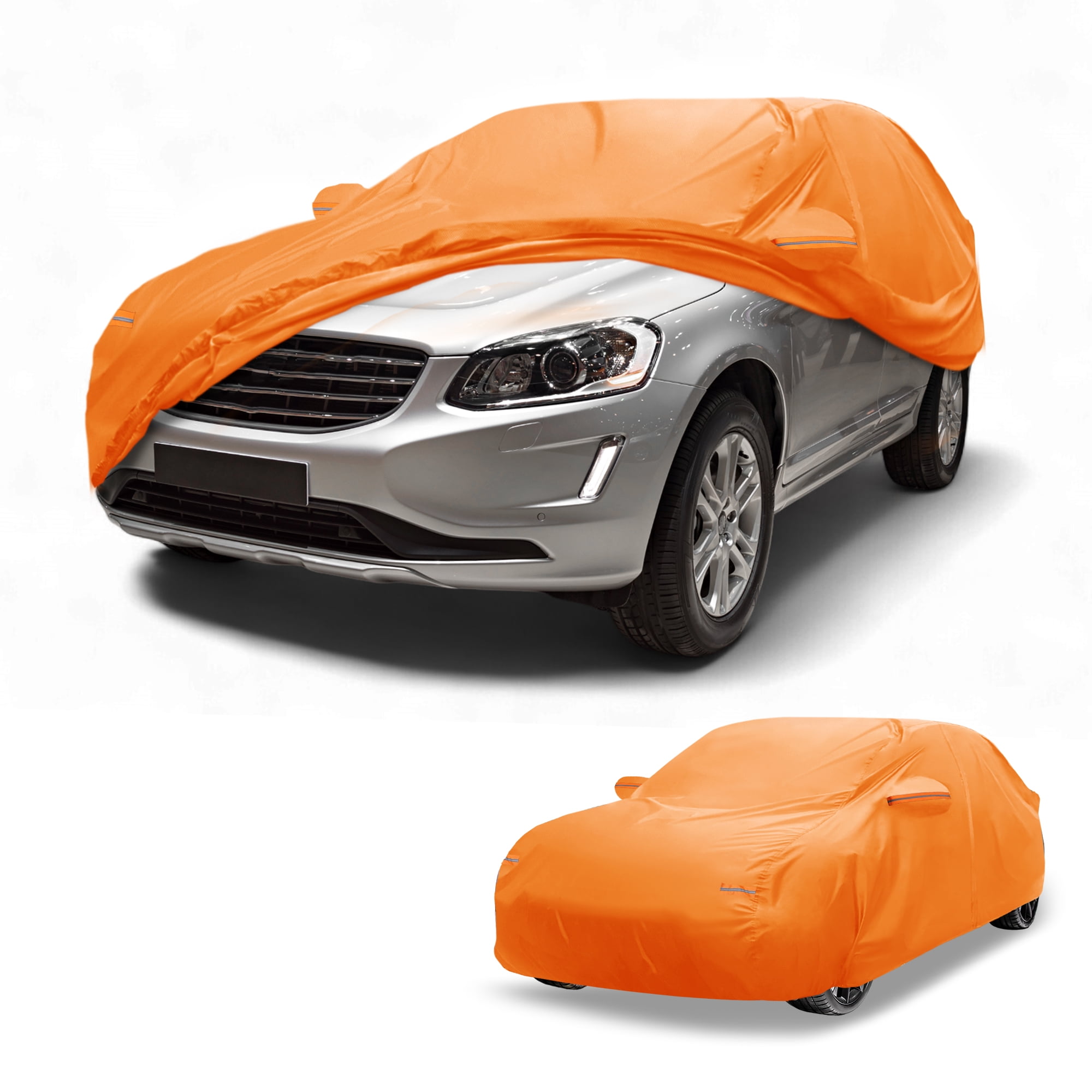 Unique Bargains Waterproof Car Cover for Volvo XC60 Aluminum Film Orange