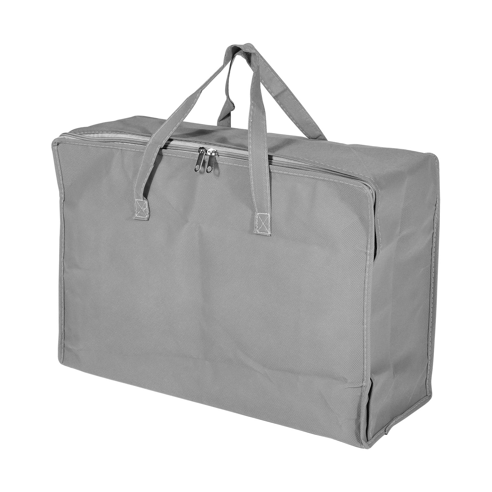 Unique Bargains Waterproof Foldable Clothes Bag with Handles Light Gray 23.6"x9.8"x16.9"