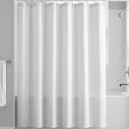 thumbnail image 1 of Unique Bargains Waterproof Geometry Shower Curtain Set with 12 Hooks White 71"W x 71"L, 1 of 7