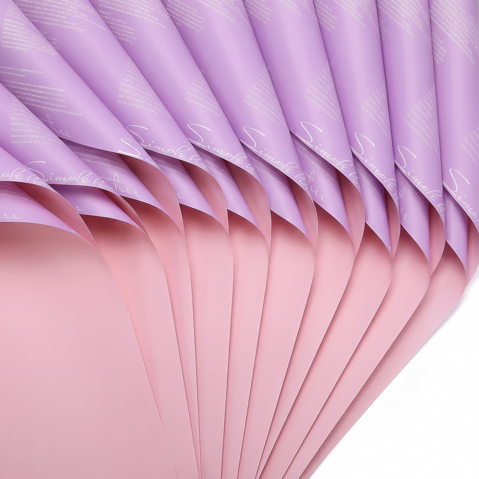 Unique Bargains Waterproof Gift Wrap Paper for Bouquets and Gifts Purple 22.4"x 22.4"