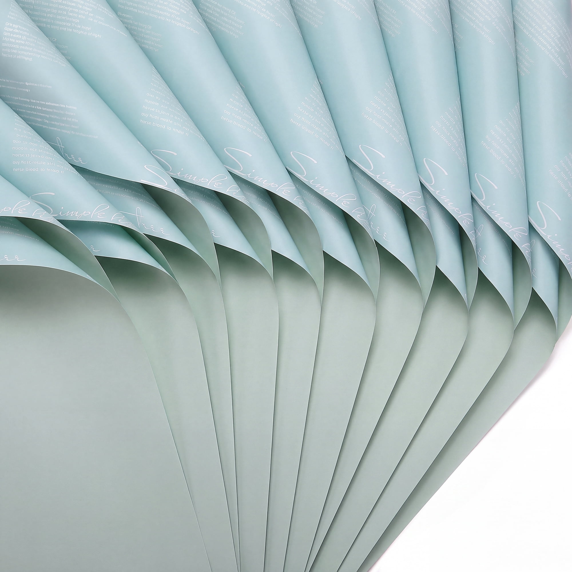 Unique Bargains Waterproof Gift Wrap Paper for Bouquets and Gifts Sky Blue 22.4"x 22.4"