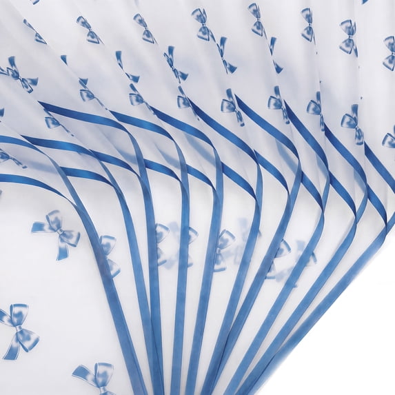 Unique Bargains Waterproof Luxury Matte Gift Wrapping Paper for Bouquets Blue 21.3"x 21.3"