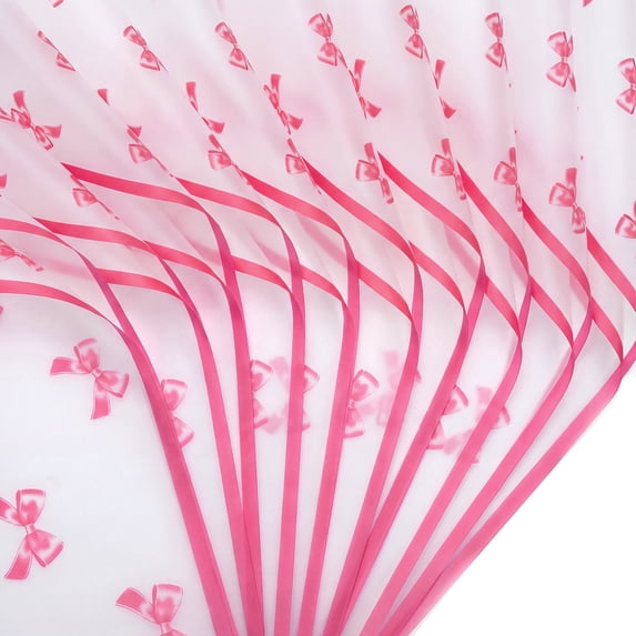 Unique Bargains Waterproof Luxury Matte Gift Wrapping Paper for Bouquets Pink 21.3"x 21.3"