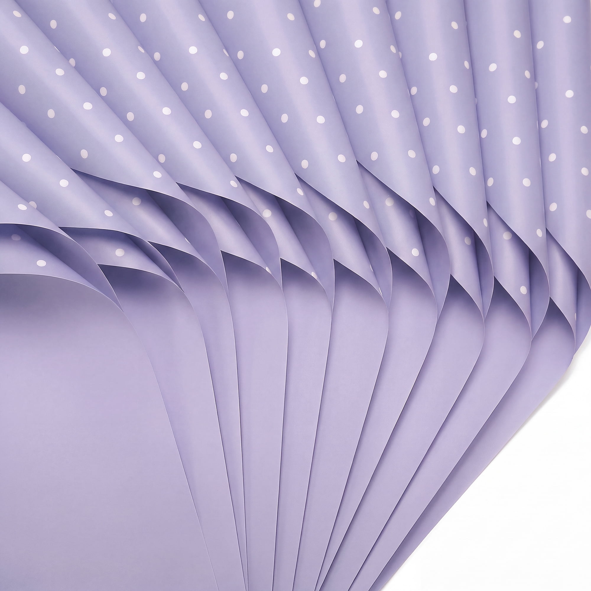 Unique Bargains Waterproof Luxury Matte Gift Wrapping Paper for Bouquets Purple 22" x 22"