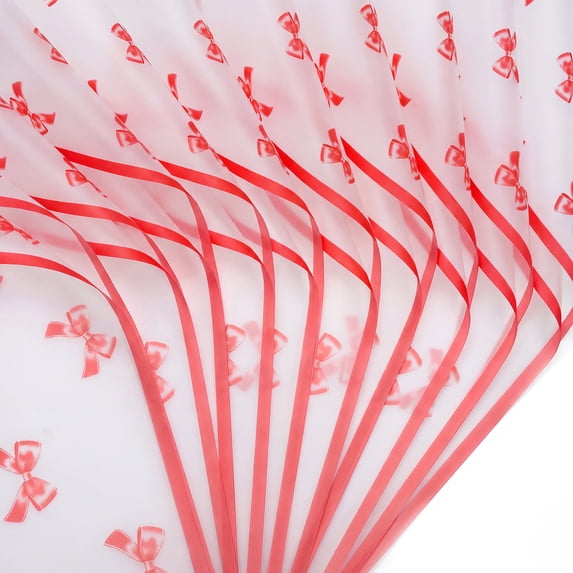 Unique Bargains Waterproof Luxury Matte Gift Wrapping Paper for Bouquets Red 21.3"x 21.3"
