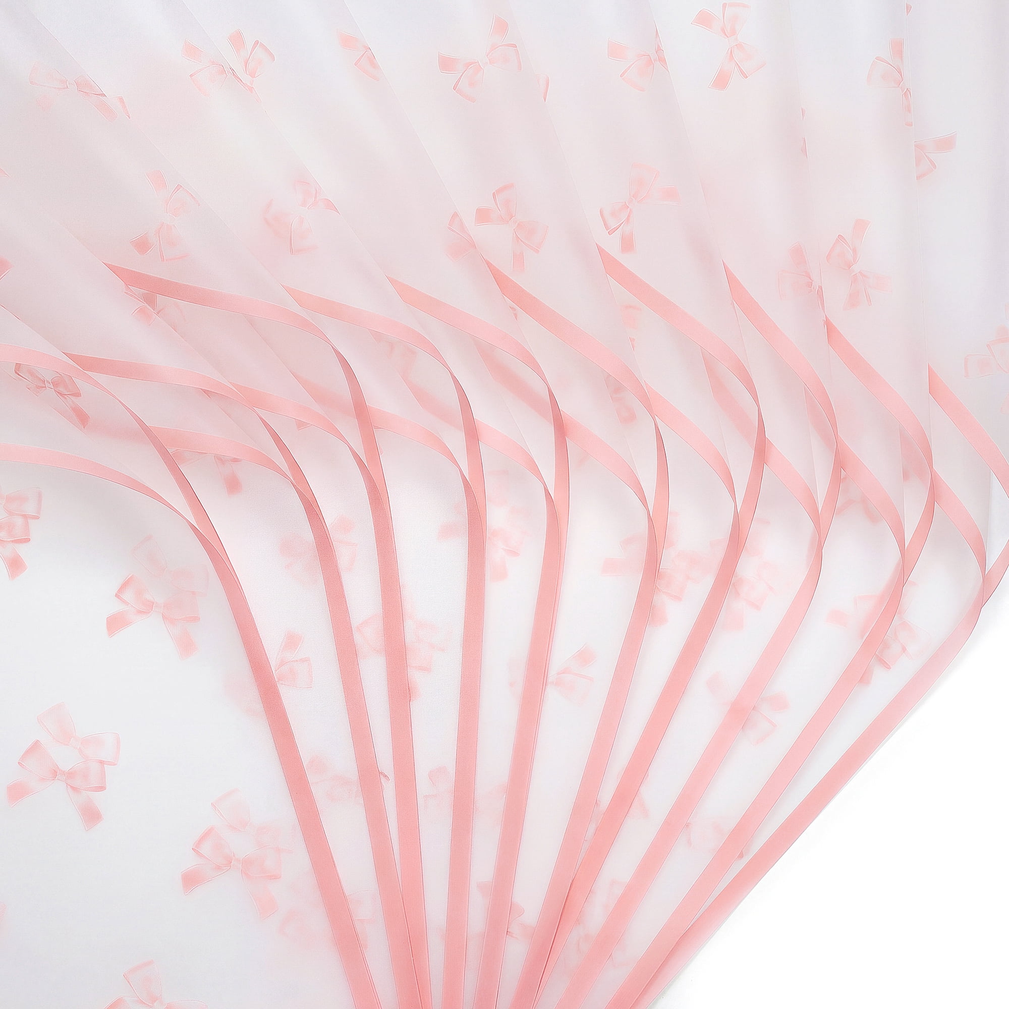 Unique Bargains Waterproof Matte Gift Wrapping Paper for Bouquets Peach Pink 21.3"x 21.3"
