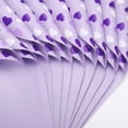 thumbnail image 1 of Unique Bargains Waterproof Neon Heart Luxury Matte Gift Wrapping Paper Purple 22.4"x 22.4", 1 of 5