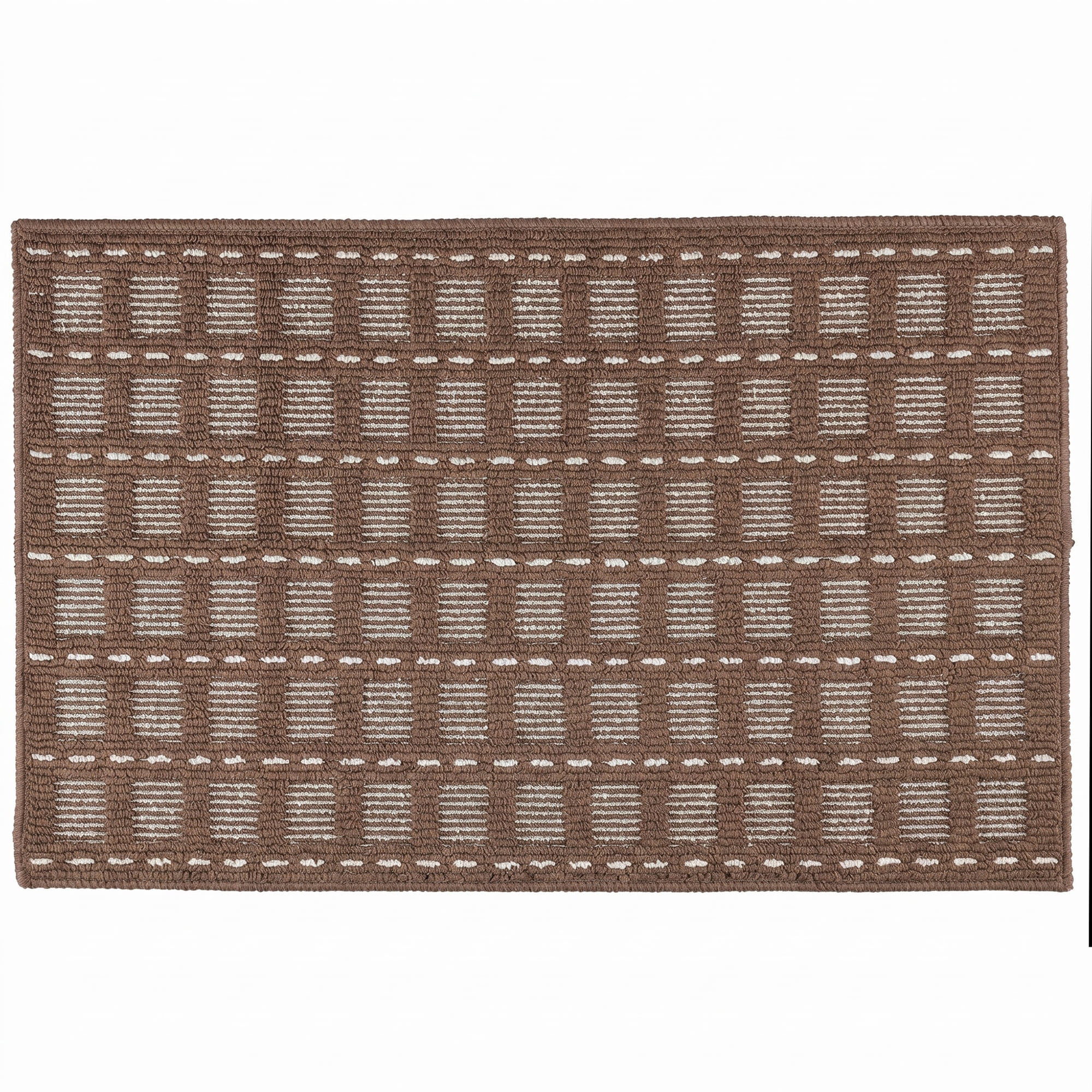 Unique Bargains Waterproof Non-Slip Entryway Rug Welcome Mat Bark Brown 32" x 20"