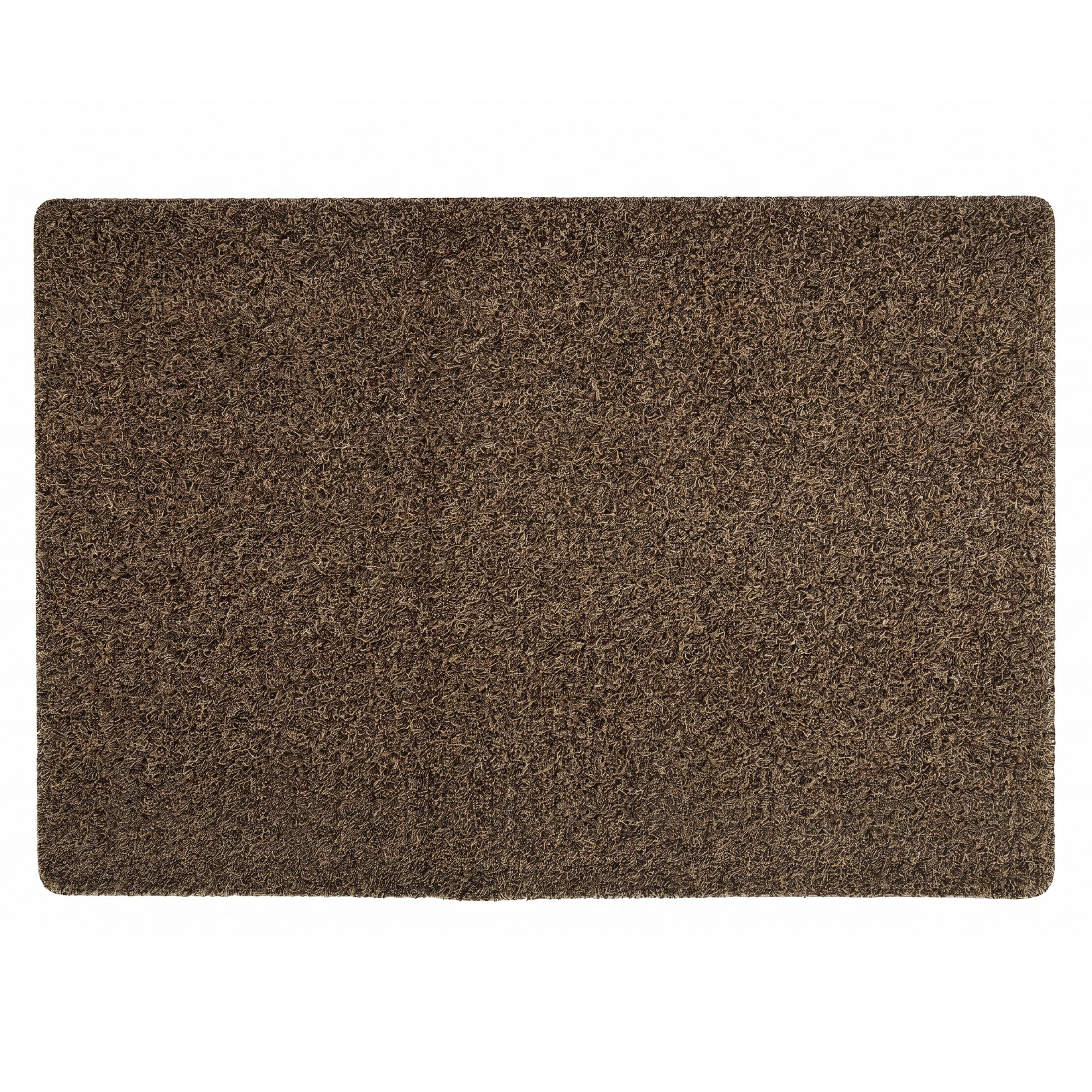 Unique Bargains Waterproof Polypropylene Non Slip Scraper Welcome Mat Brown 26" x 17"