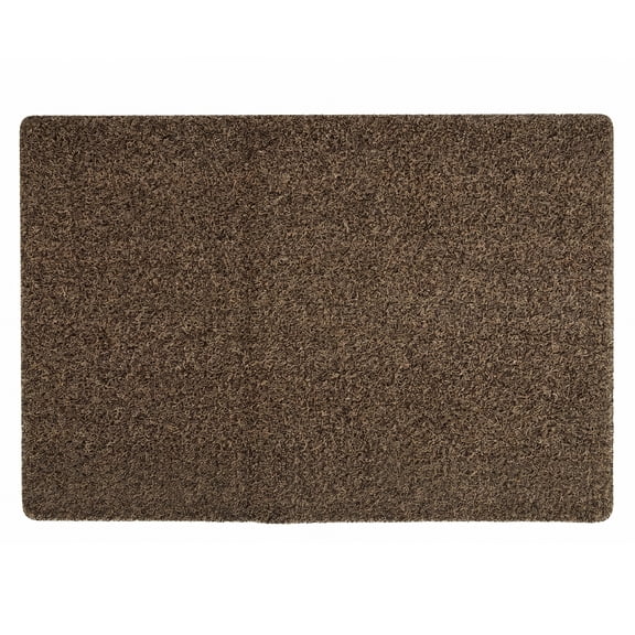 Unique Bargains Waterproof Polypropylene Non Slip Scraper Welcome Mat Brown 34" x 22"