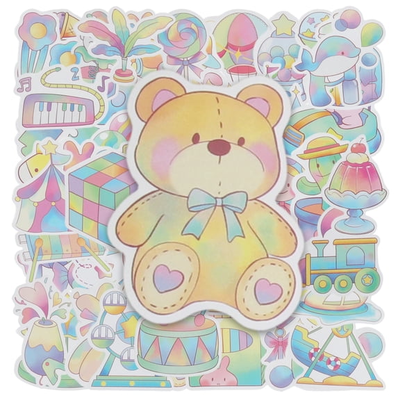 Unique Bargains Waterproof Reading Stickers for Laptop Scrapbook Young at Heart