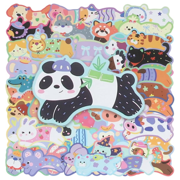 Unique Bargains Waterproof Reading Stickers for Laptop Water Bottle Running Animal