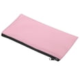 thumbnail image 1 of Unique Bargains Waterproof Zipper Bag Leatherette Compact Bills Pencil Pouch Pink, 1 of 6