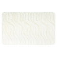 thumbnail image 1 of Unique Bargains Wave Pattern Bath Mat Soft Absorbent Non-Slip Bath Rugs Beige 16" x 24", 1 of 7