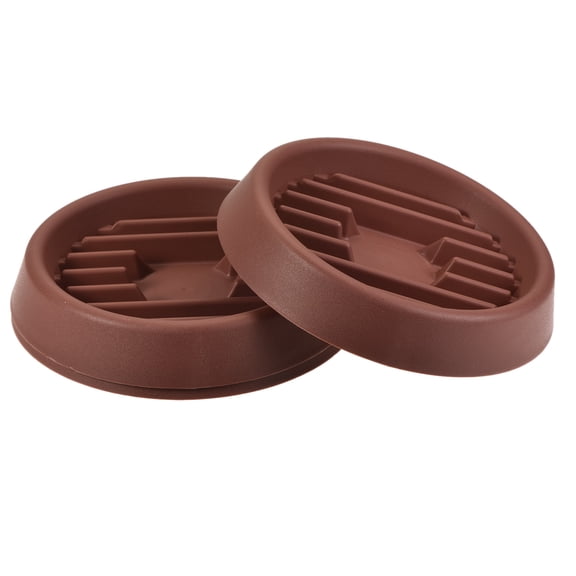 Unique Bargains Waved Base Plastic Round Plant Drip Tray 3pcs Red 6"