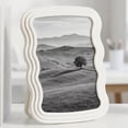 thumbnail image 1 of Unique Bargains Wavy Picture Frame Cute Scalloped Plastic Photo Frame White 4" x 6", 1 of 7