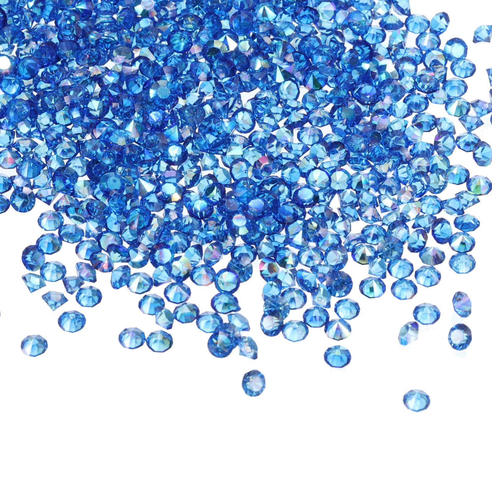 Unique Bargains Wedding Table Scatter Crystals Acrylic Diamonds Vase Fillers Gems Blue
