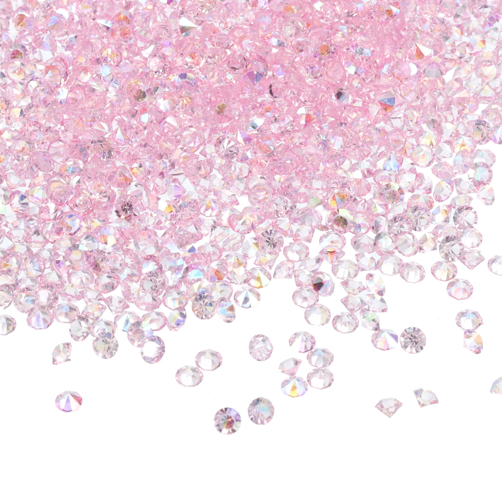 Unique Bargains Wedding Table Scatter Crystals Acrylic Diamonds Vase Fillers Gems Pink