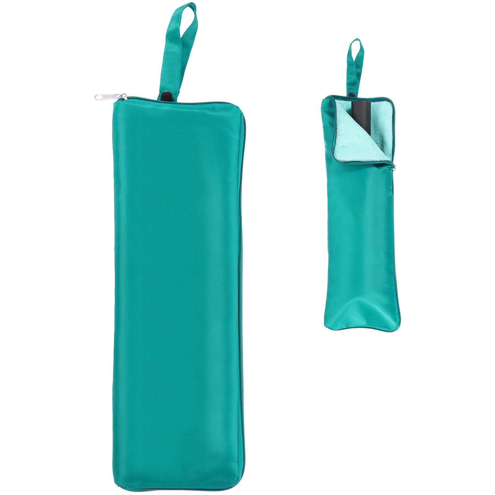 Unique Bargains Wet Umbrellas Bag Waterproof Oxford Cloth Sleeve Cover Dark Green