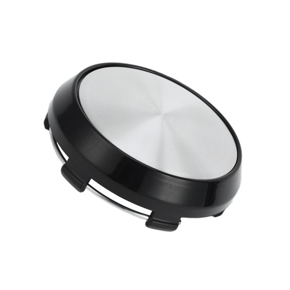 Unique Bargains Wheel Center Caps OD: 68mm/2.68" Black 1Pc with Silver Tone Sticker